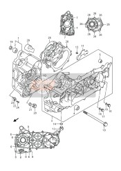 1131003830, Crankcase Set, Rh, Suzuki, 0